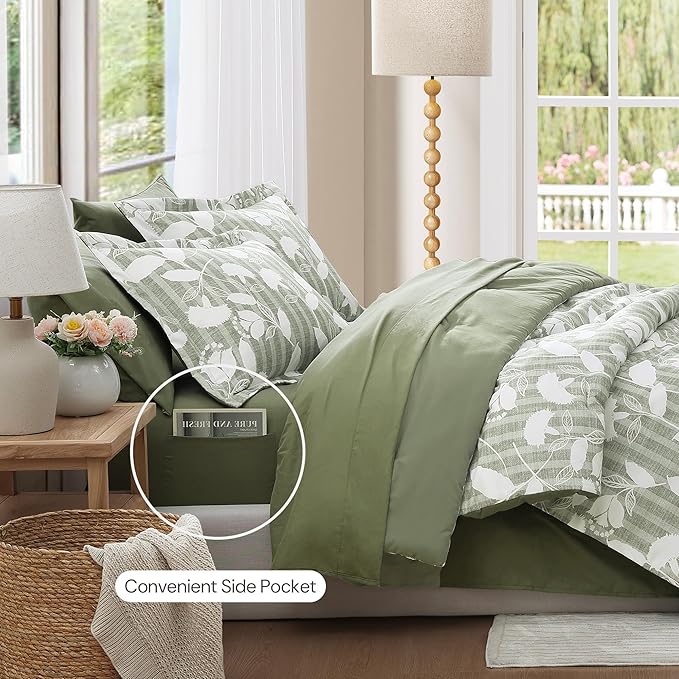 Catami Botanical Flowers Comforter Set