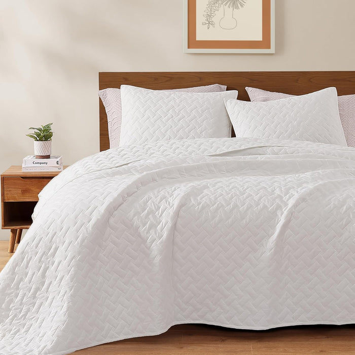 Twin(66" x 92") / Arctic White-weave