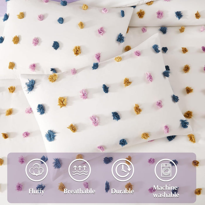 Catami Pom Tufted Comforter Set