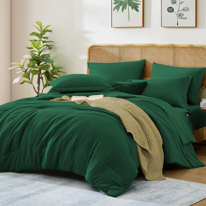 Catami Prewashed fabric 7-piece Bed in a Bag Comforter Set