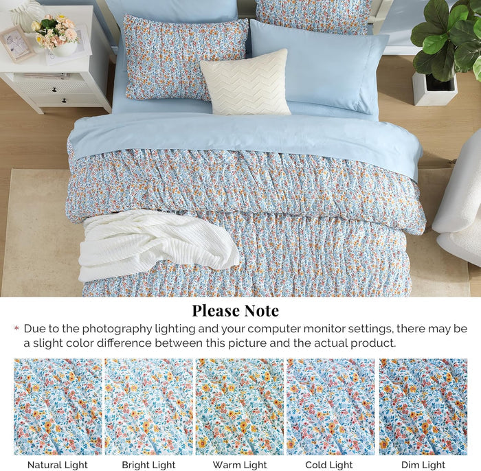 Catami Puff 7-piece Bed in a Bag Comforter Set with Sheets