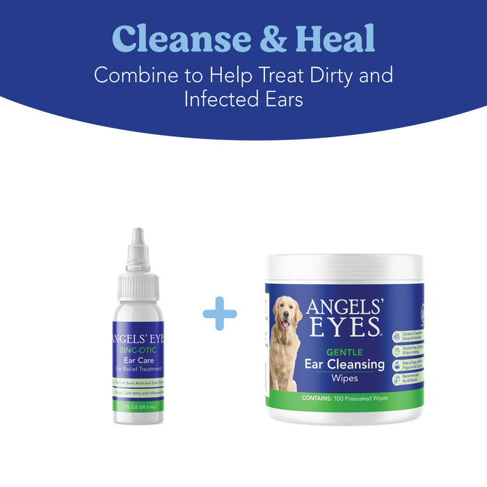 Cleanse & Heal Bundle: Gentle Ear Cleansing Wipes & Zinc-Otic Ear Relief Treatment
