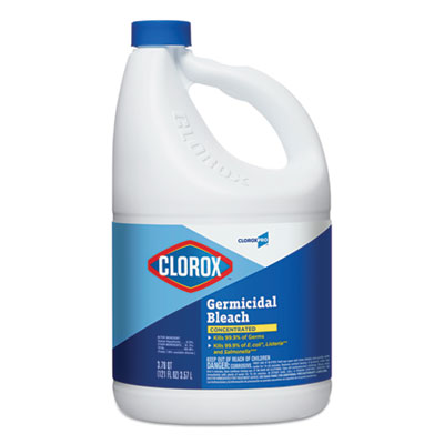 Clorox Concentrated Germicidal Bleach, Regular, 121oz Bottle (30966EA)