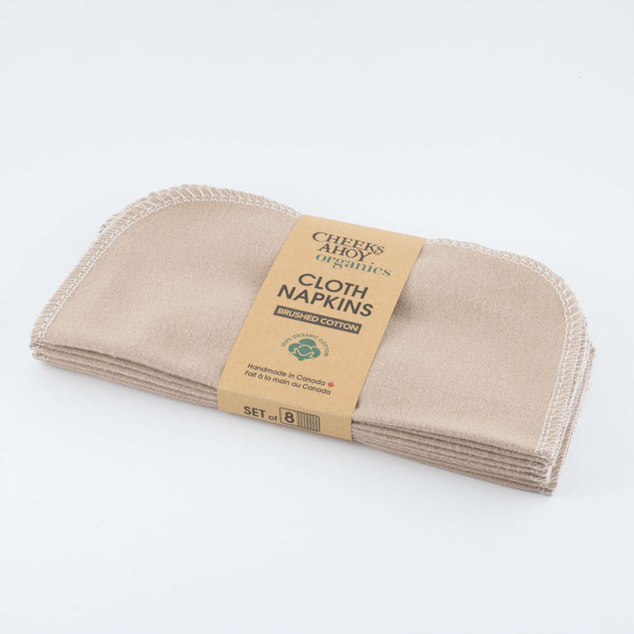 Cocktail Napkins - Organic Brushed Cotton