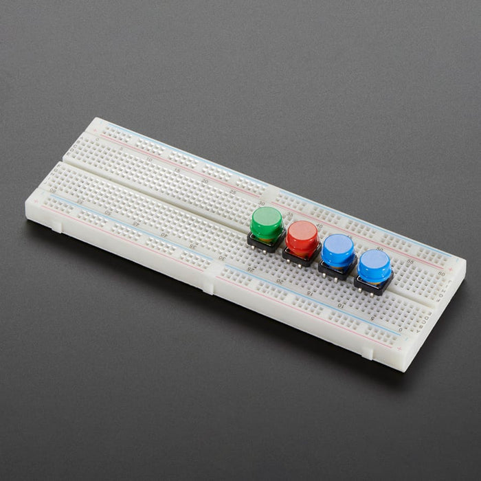 Colourful Round Tactile Button Switch Assortment - 15 pack by Adafruit - The Pi Hut