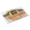 Creativity Street Preschool Brush Set, Sizes 1-12, Natural Bristle, Flat; Round, 24/Set (5172)