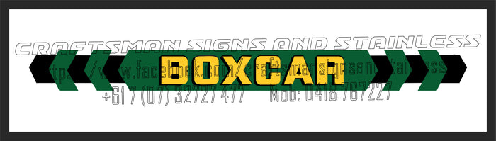 CUBICO BOXCAR Logo Bar Mat