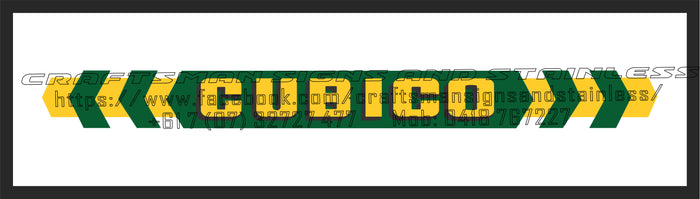 CUBICO Green Logo Bar Mat 880mm W