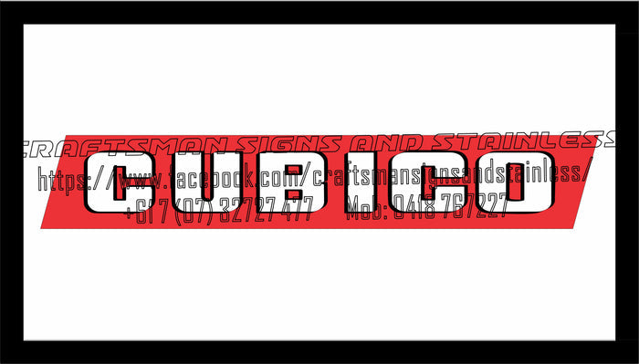 CUBICO Old Red Logo Bar Mat