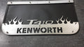 Custom Stainless Steel Mudflap Counterweights T410 Flames