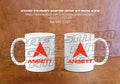 Custom white ceramic Coffee Mug Retro ANSETT