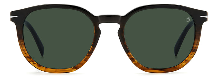 David Beckham DB1099/S Brown Striped Havana/Green #colour_brown-striped-havana-green