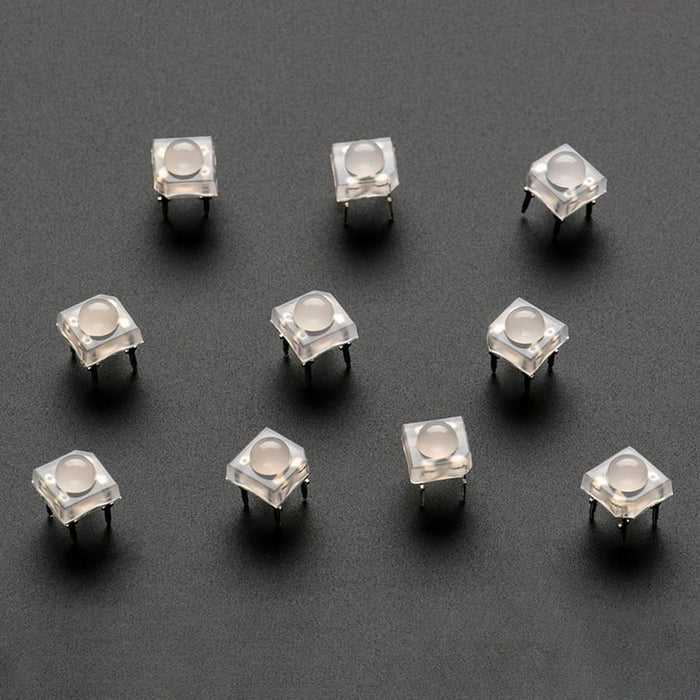 Diffused 'Piranha' Super-flux  RGB (tri-colour) LED (10 pack) by Adafruit - The Pi Hut
