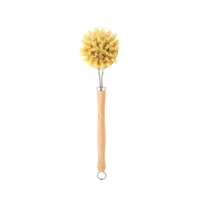 Dish Brush with Removable Head - Beechwood