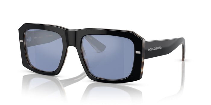 Dolce&Gabbana DG4430 Black On Grey Havana/Light Blue Silver Mirror #colour_black-on-grey-havana-light-blue-silver-mirror