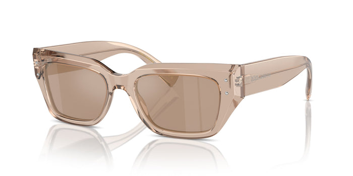 Transparent Camel/Light Brown Flash Gold Mirror / 52