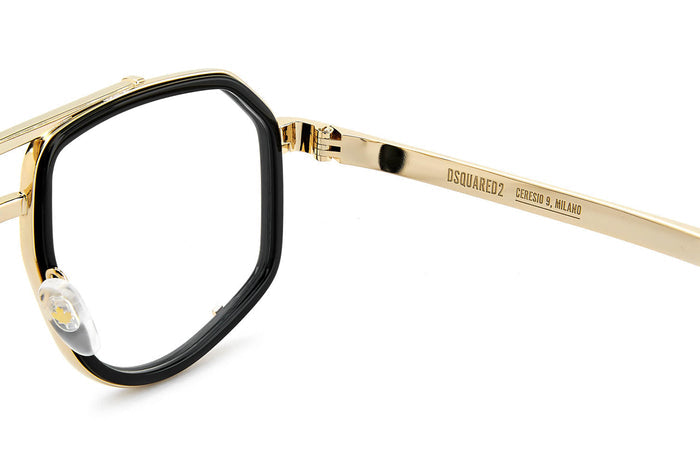DSQUARED2 D2 0191 #colour_black-gold