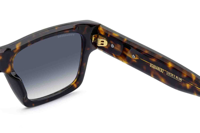 DSQUARED2 D2 0198/S #colour_havana-brown-dark-blue-gradient