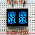 Dual Alphanumeric Display - Blue 0.54" Digit Height - Pack of 2 by Adafruit - The Pi Hut