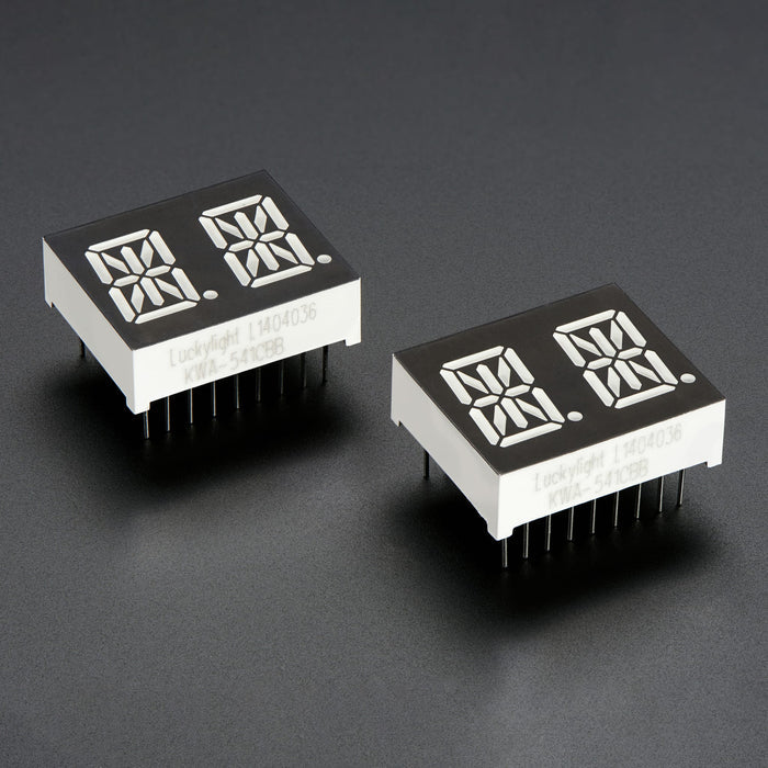 Dual Alphanumeric Display - Blue 0.54" Digit Height - Pack of 2 by Adafruit - The Pi Hut
