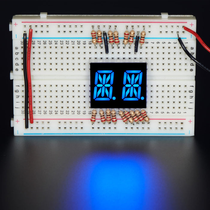 Dual Alphanumeric Display - Blue 0.54" Digit Height - Pack of 2 by Adafruit - The Pi Hut