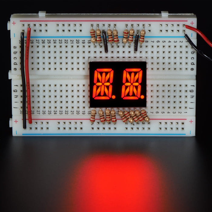 Dual Alphanumeric Display - Red 0.54" Digit Height - Pack of 2 by Adafruit - The Pi Hut
