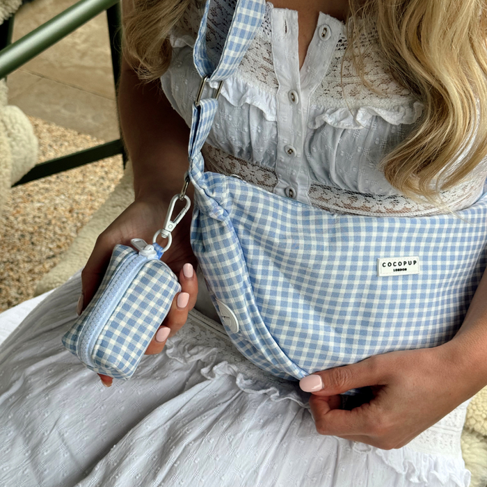 English Blue Poop Bag Holder