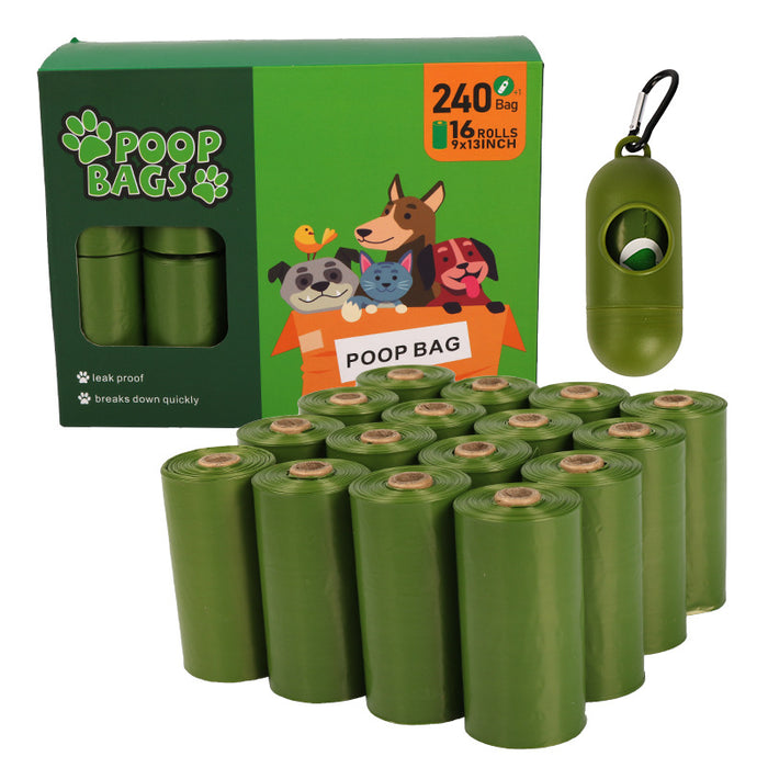 Extra thick leak-proof dog poop bags by Dropshipman, showing durable, tear-resistant waste bags for pet cleanup.