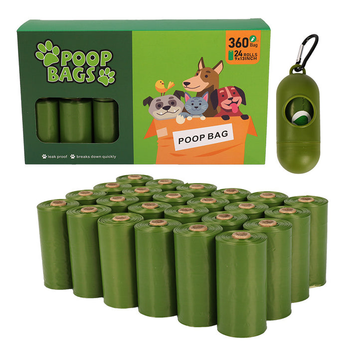 Extra thick leak-proof dog poop bags by Dropshipman, strong and tear-resistant waste bags for pet waste cleanup.
