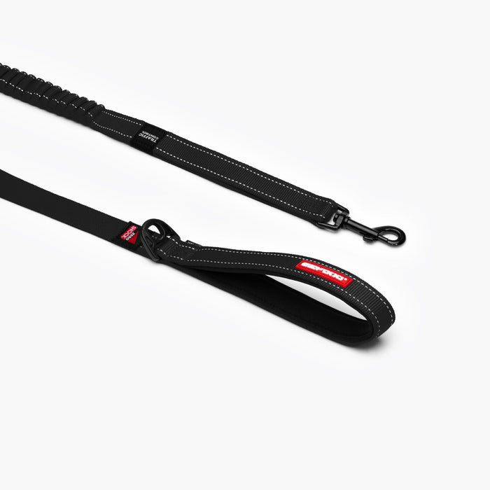 EzyDog Zero Shock Lead in black showing the shock-absorbing section and neoprene handle