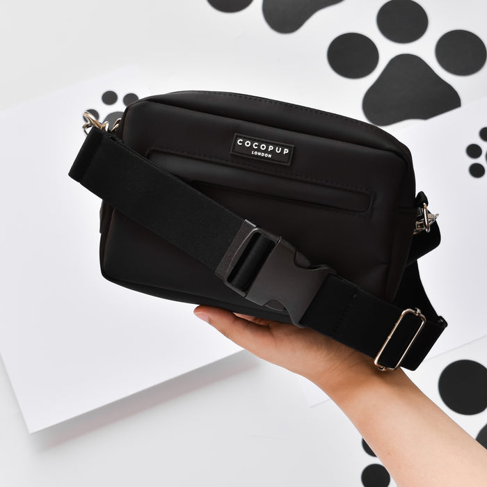 Black-waist-bag-strap-with-black-buckle-and-silver-details