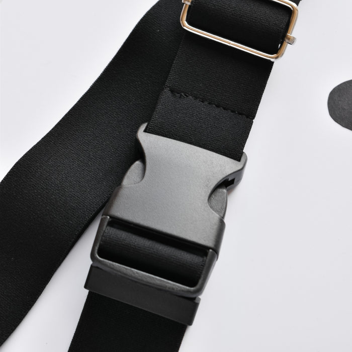 Black-waist-bag-strap-with-black-buckle-and-silver-details