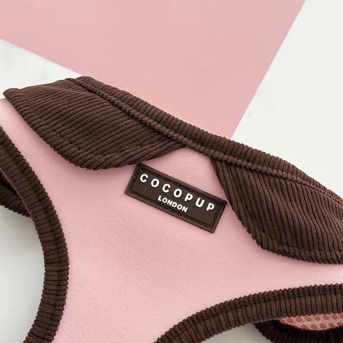 Farmhouse Dusty Pink Adjustable Neck Harness, Lead & Collar Bundle