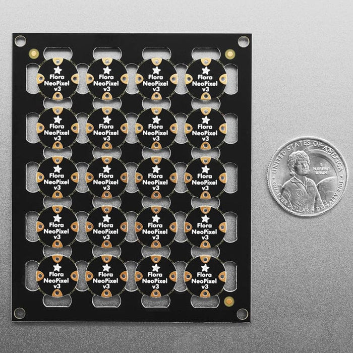 Flora RGB Smart NeoPixel version 3 - Sheet of 20 by Adafruit - The Pi Hut