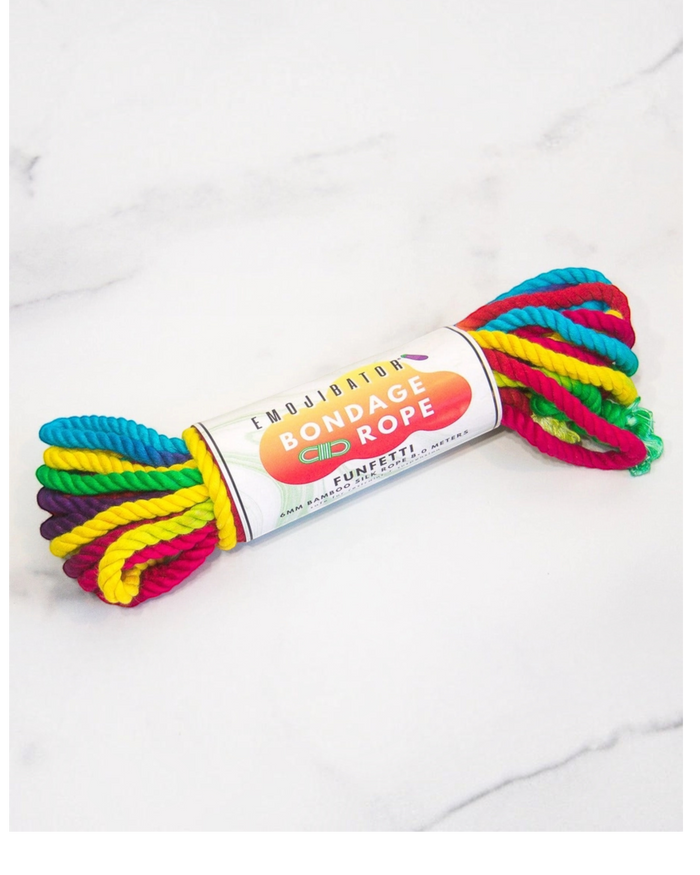 Funfetti Rainbow Bondage Rope