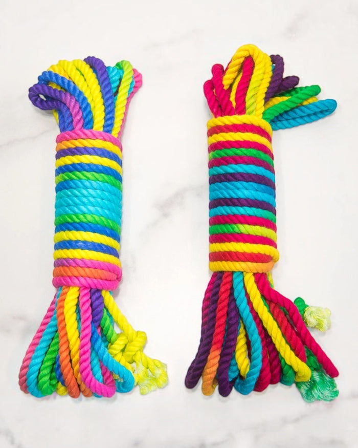 Funfetti Rainbow Bondage Rope