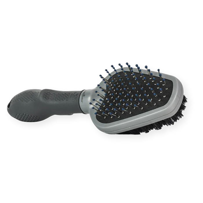 FURminator Dual Grooming Brush showing the boar's hair bristle side