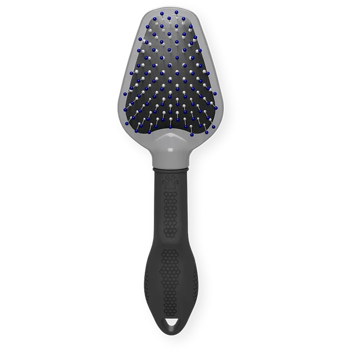 FURminator Dual Grooming Brush, side view of the handle and head