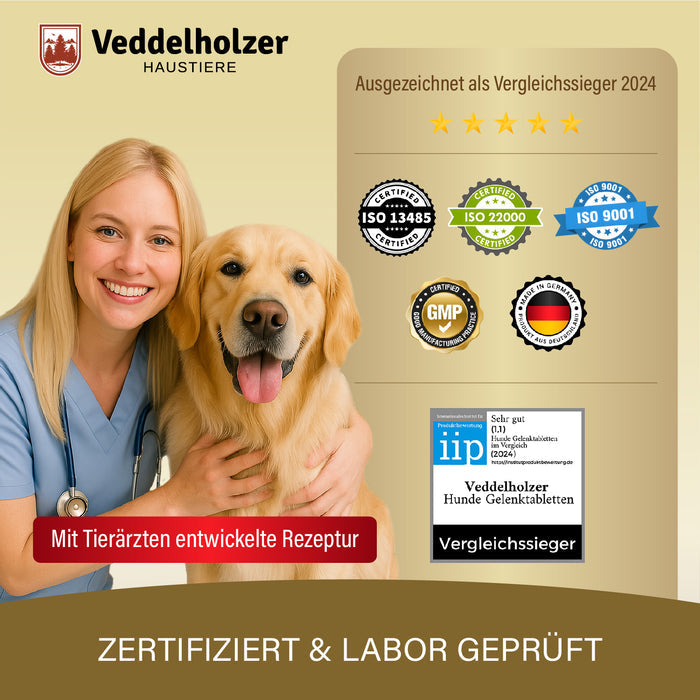Gelenktabletten für Hunde – mit Grünlippmuschel & Glucosamin