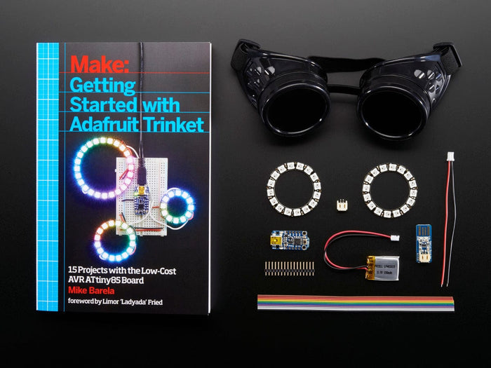 Getting Started with Trinket Book + NeoPixel Goggles Pack [discontinued] by Adafruit - The Pi Hut