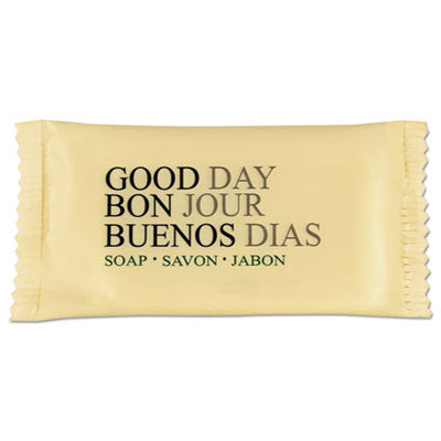 Good Day Amenity Bar Soap, Pleasant Scent, # 3/4, 1,000 per carton (390075A)