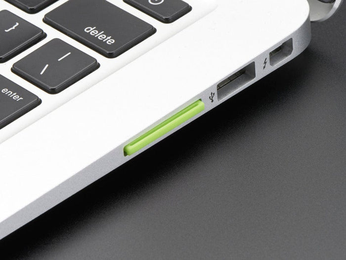 Green Shortening microSD adapter for Raspberry Pi & Macbooks [Discontinued] by The Pi Hut - The Pi Hut
