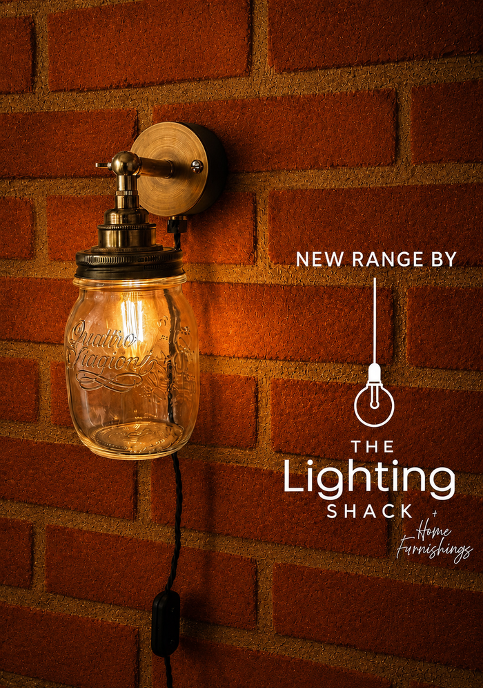 Handmade Plug In Jam Jar Wall Lights