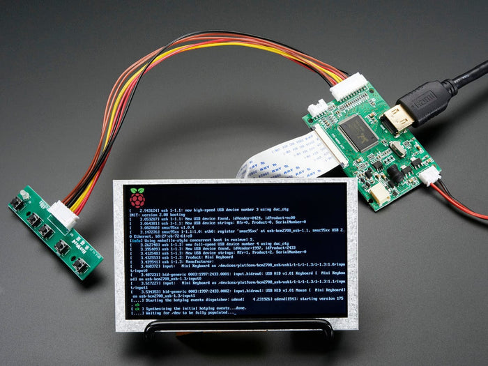 HDMI 4 Pi: 5" Display (no Touch) w/Mini Driver - 800x480 HDMI [Discontinued] by The Pi Hut - The Pi Hut