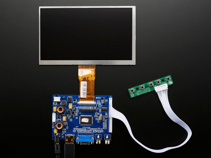 HDMI 4 Pi: 7" Display & Audio 1024x600 - HDMI/VGA/NTSC/PAL [Discontinued] by The Pi Hut - The Pi Hut