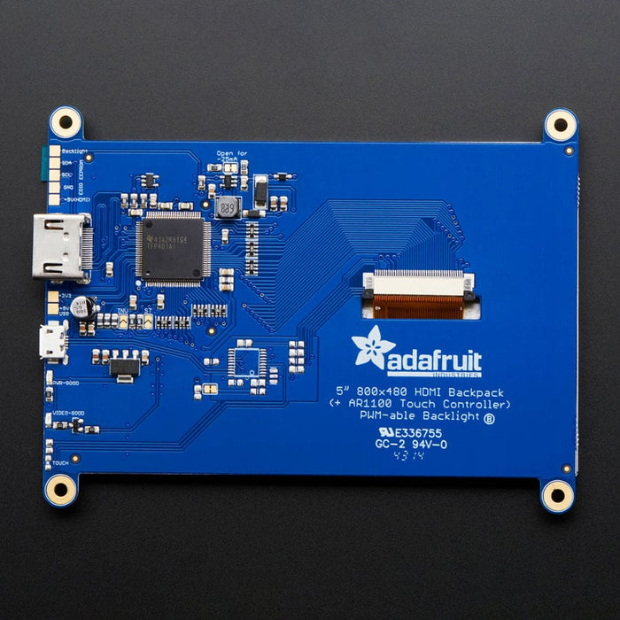 HDMI 5" Display Backpack - Without Touch [Discontinued] by Adafruit - The Pi Hut