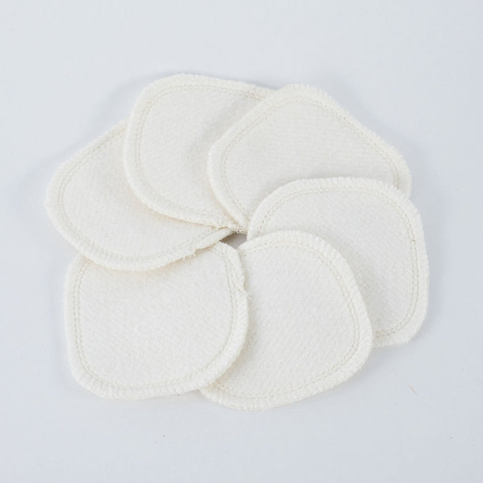 Hemp + Bamboo Facial Rounds 6 Pack-Natural ivory-Cheeks Ahoy