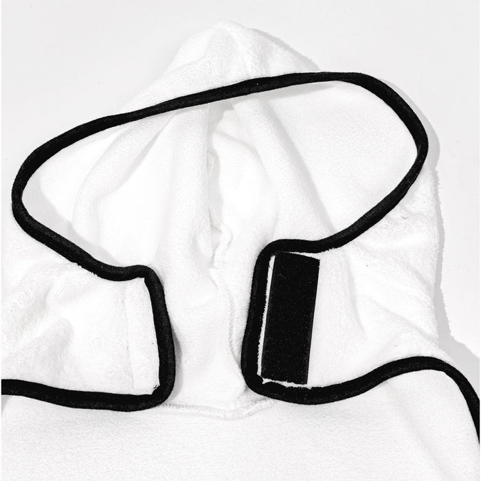 Hooded Coral Fleece Pet Drying Robe for Dogs and Cats