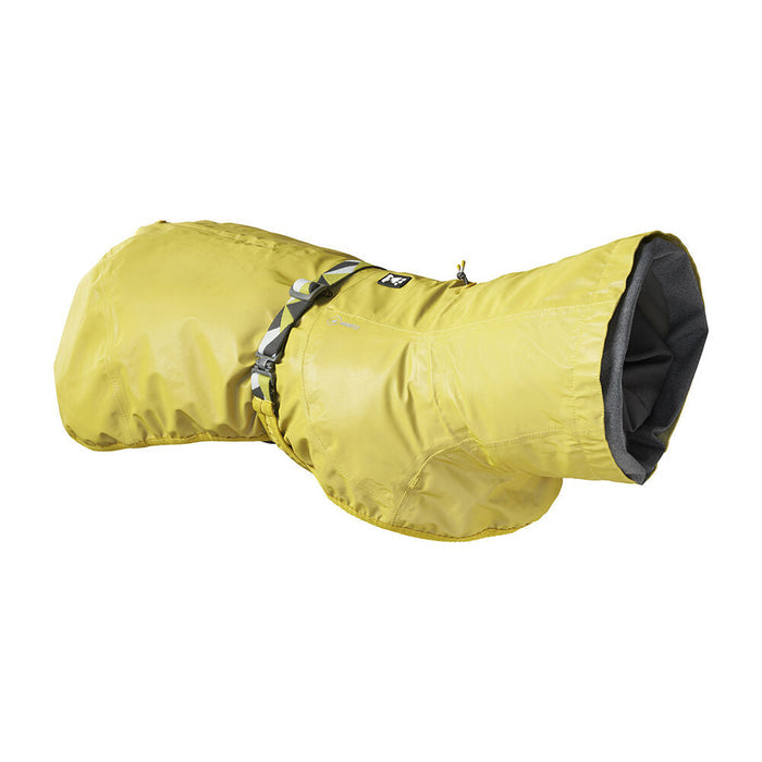 Hurtta Mudventure Reflective dog coat in Turmeric, side view