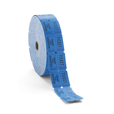 ICONEX Consecutively Numbered Double Ticket Roll, Red, 2000 Tickets/Roll (94190083)
